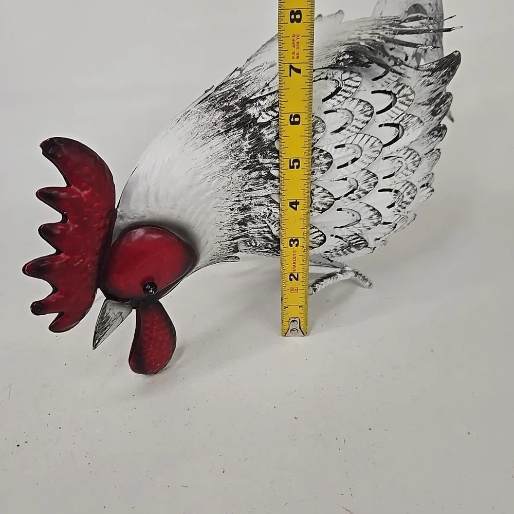 White‎ Decorative Rooster 10